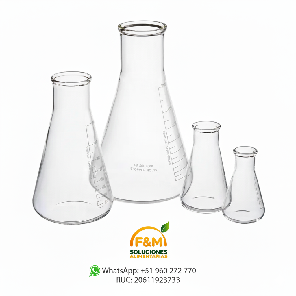 MATRACES DE VIDRIO (ERLENMEYER)