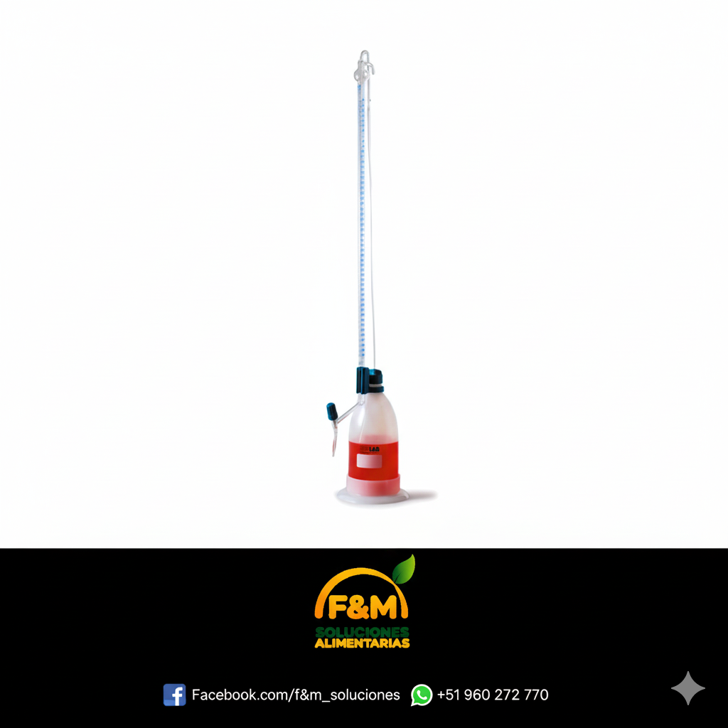 Bureta Automática Schilling 10 ml con envase 500 ml (Modelo 020.03.010)