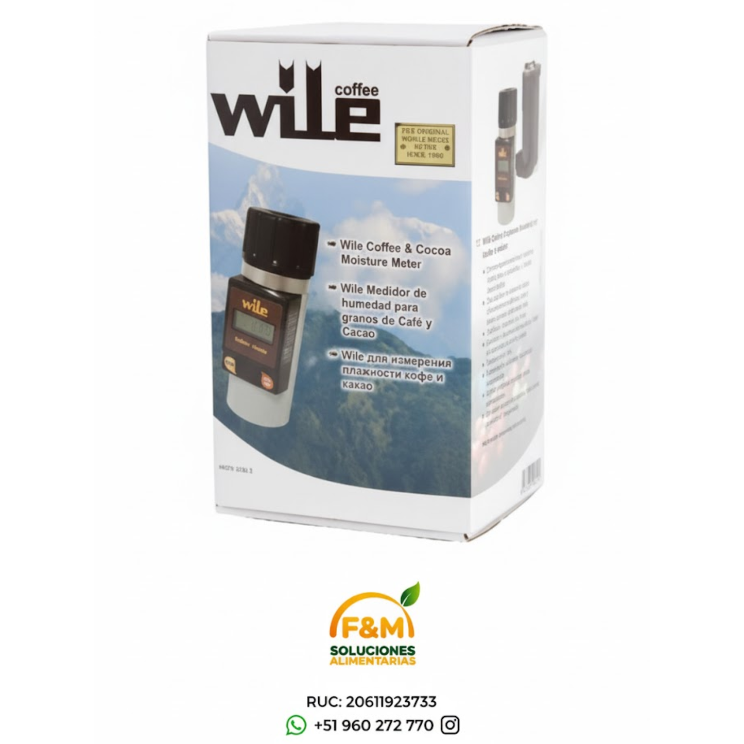 Medidor de humedad de granos de café y cacao WILE COFFEE